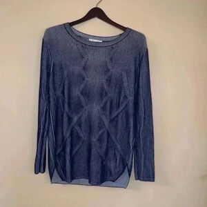 Two by Vince Camuto Blue Sweater Size S
